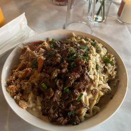 Not sure if they still serve this - Surf & turf over garlic noodles
