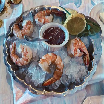 The Capital Grille - Cold, clean, perfectly snappy shrimp with a little ocean chill still on them. Shrimp Cocktail (5) - Steakhouses Near Me - Costa Mesa, California
