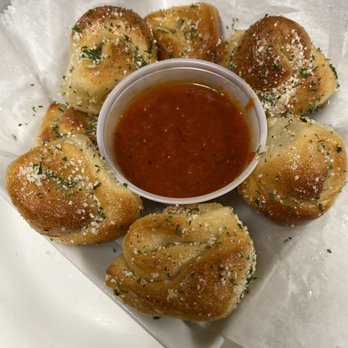 Joe's Pizza - a plate of pretzels with dipping sauce - Pizza Near Me - Copiague, New York