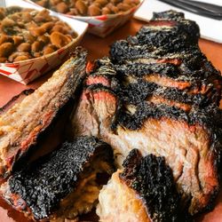 Willingham's World Champion BBQ - Brisket and a double order of beans