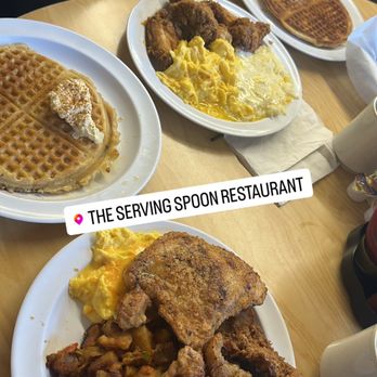 The Serving Spoon - turkey chops , the grilled was delish .. Fried is good too .. eggs on point .. EVERYTHING was delish - Breakfast & Brunch Near Me - Inglewood, California The Serving Spoon - turkey chops , the grilled was delish .. Fried is good too .. eggs on point .. EVERYTHING was delish - Breakfast & Brunch Near Me - Inglewood, California