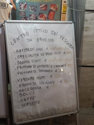 Menu photo 2 Centro Ittico da Ernesto Terracina, LT Menu photo 2 Centro Ittico da Ernesto Terracina, LT
