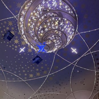 Disney Wish - chandelier in grand hall - Travel Services Near Me - Port Canaveral, Florida