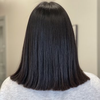 Ashley Hair Studio - After perm. All she did was blow dry my hair after the perm and it is this straight! - Hair Stylists Near Me - Fullerton, California Ashley Hair Studio - After perm. All she did was blow dry my hair after the perm and it is this straight! - Hair Stylists Near Me - Fullerton, California