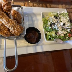 Flint House - Chicken strips and green salad.