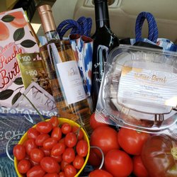 Vintage Market - Three angles of the small packaged tiramisu rhey made for me as I prepared the gift basket in July.