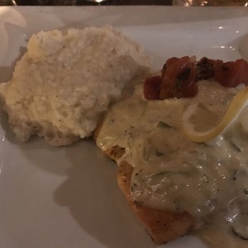 220 Cafe - Gallon with creamy leek sauce and tomato concassee $22 - Bars Near Me - Statesville, North Carolina 220 Cafe - Gallon with creamy leek sauce and tomato concassee $22 - Bars Near Me - Statesville, North Carolina