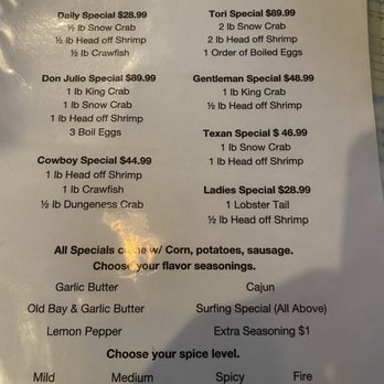 Surfing Crab - Daily specials - Cajun/Creole Near Me - San Antonio, Texas Surfing Crab - Daily specials - Cajun/Creole Near Me - San Antonio, Texas