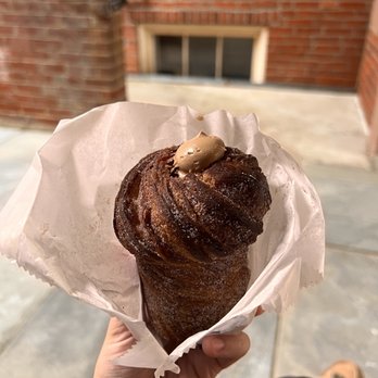 ICI Macarons & Cafe - Coffee mocha cruffin - Desserts Near Me - Philadelphia, Pennsylvania