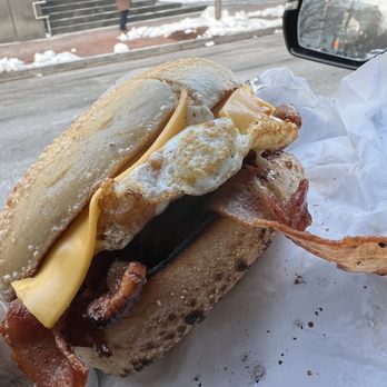 GW Delicatessen - Bacon, egg, and cheese on bagel - Delis Near Me - Washington, DC, District of Columbia