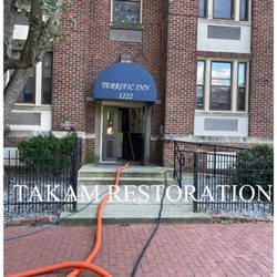 Takam Carpet Cleaning & Water Damage Restoration - Hallway and stairs cleaning of this Commercial buildings