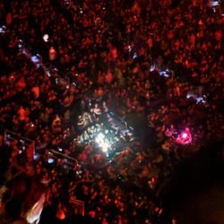 Desert Diamond Arena - Person wearing a glowing suit in the audience