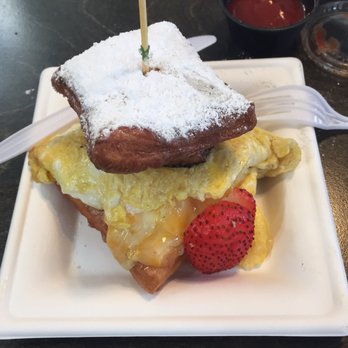 Cane Patch Kitchen - Beignet breakfast sandwich...sooo yummy! - Soul Food Near Me - San Diego, California
