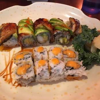 Umi Sushi - Honey river roll and spicy tuna roll - Japanese Near Me - Fresh Meadows, New York