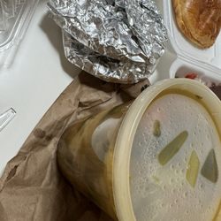 Euro Market - Beef soup with lots of vegetables and tortillas
