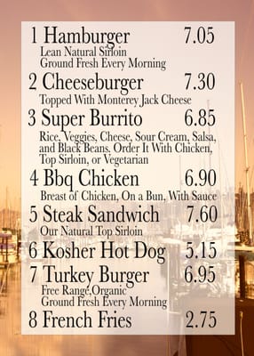 Menu photo 7 Hamburgers Sausalito, CA
