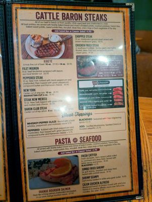 Menu photo 1 Cattle Baron El Paso, TX