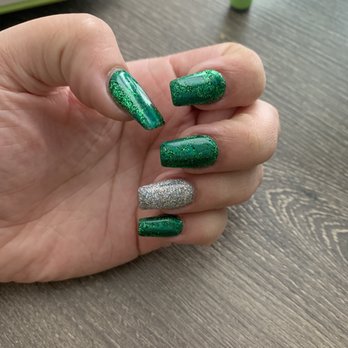 EZ Nails - Powder with foil - Nail Salons Near Me - San Antonio, Texas