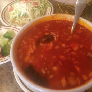 El Ranchito Poblano - Red pozole. Spicy, delicious, and huge. - Mexican Near Me - Brooklyn, New York