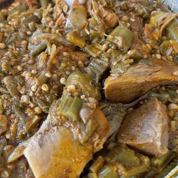 Bala's Bistro - Okra Stew Soup Kandja with lamb - African Near Me - Memphis, Tennessee