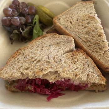 Blue Scorcher Bakery & Cafe - tempeh reuben to go - Vegetarian Near Me - Astoria, Oregon Blue Scorcher Bakery & Cafe - tempeh reuben to go - Vegetarian Near Me - Astoria, Oregon