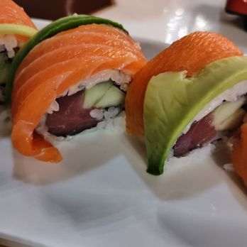 Thai Herb - Sunkist roll salmon, tuna, cucumber, rice and avocado - Thai Near Me - High Point, North Carolina