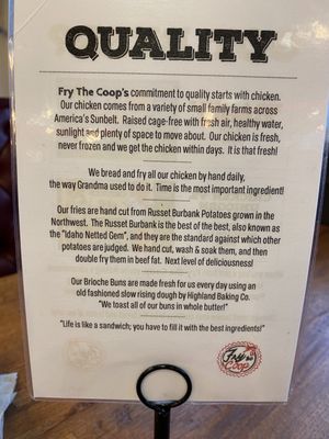 Menu photo 1 Fry The Coop Darien, IL Menu photo 1 Fry The Coop Darien, IL
