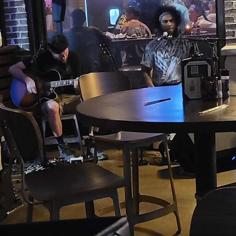 Live music on covered patio