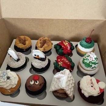 The Cakery - Christmas Assorted Cupcake Box (12) - Custom Cakes Near Me - Burlingame, California The Cakery - Christmas Assorted Cupcake Box (12) - Custom Cakes Near Me - Burlingame, California