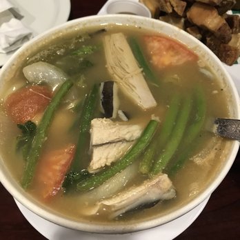 Hong Ning Restaurant - Bangus belly sinigang - a sour soup thats yum - Filipino Near Me - Carol Stream, Illinois