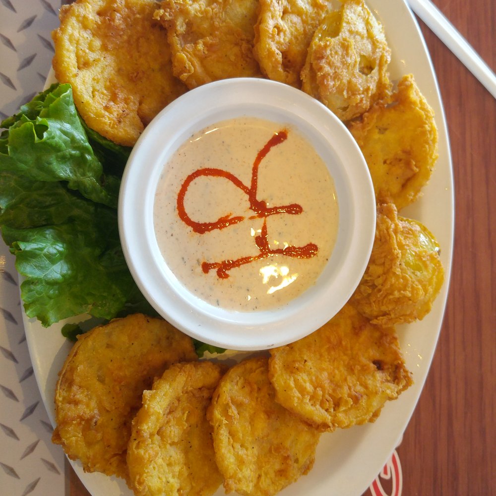 Hotrodders Cafe - Delicious Fried Green Tomatoes! - American Near Me - Chesapeake, Virginia Hotrodders Cafe - Delicious Fried Green Tomatoes! - American Near Me - Chesapeake, Virginia