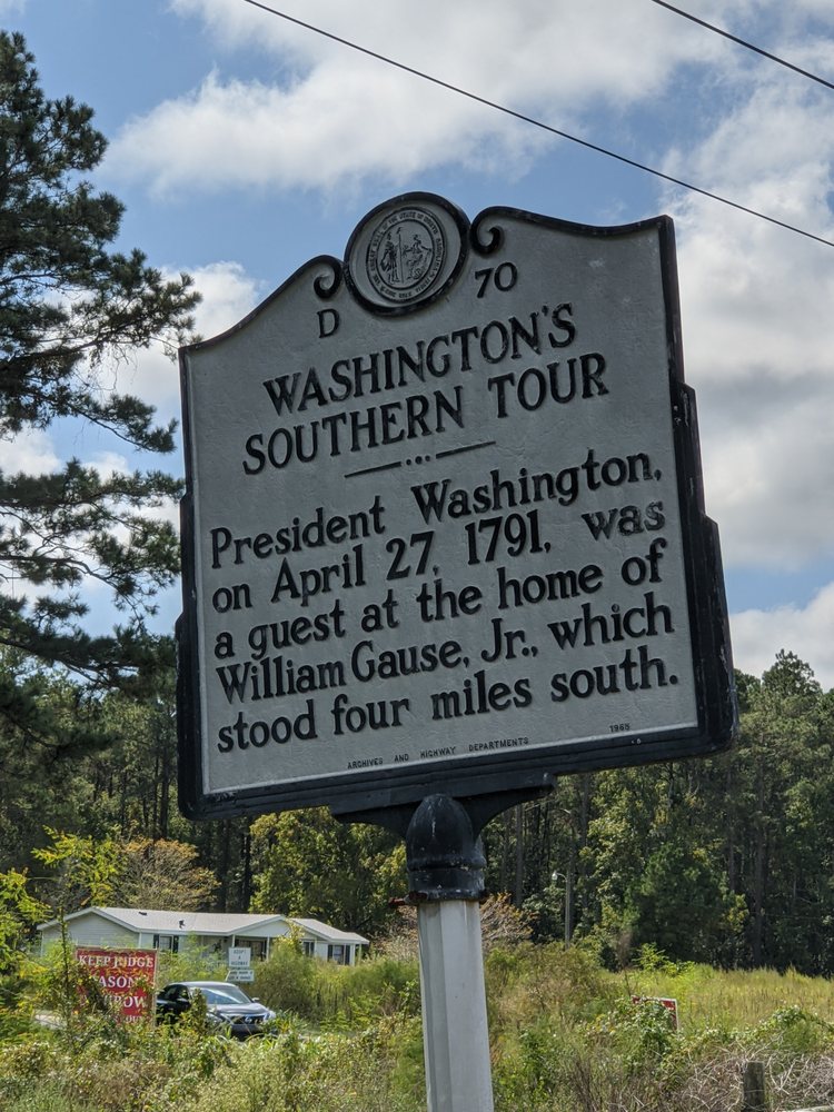 Washington's Southern Tour Historic Marker Image