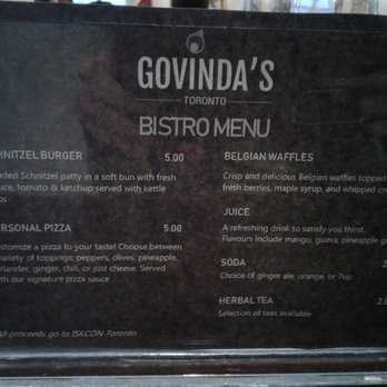 Govinda's - Vegetarian Near Me - Toronto, Ontario