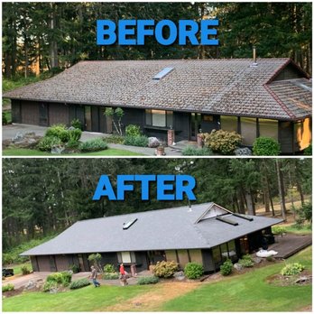Christian's Roofing - BEFORE AND AFTER - Roofing Near Me - Centralia, Washington