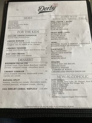 Menu photo 1 Derby - Houston Houston, TX Menu photo 1 Derby - Houston Houston, TX