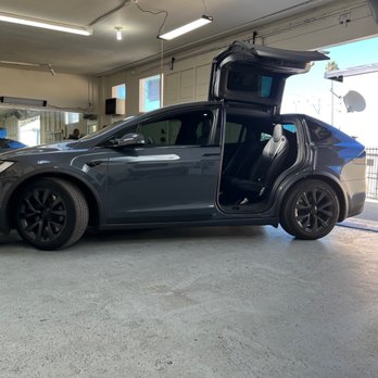 Lion Window Tinting - 2023 Model X - 20% Front & 70% Rear Ceramic - Car Window Tinting Near Me - San Mateo, California
