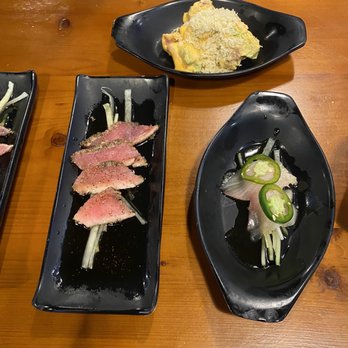 Edo Japan - Pepper Tuna Tataki Yellowtail Jalapeno - Japanese Near Me - Houston, Texas Edo Japan - Pepper Tuna Tataki Yellowtail Jalapeno - Japanese Near Me - Houston, Texas
