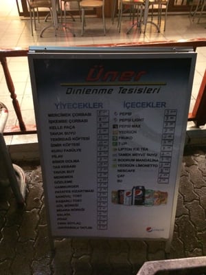 Menu photo 2 Üner 1 Dinlenme Tesisleri Tekirdağ, 59