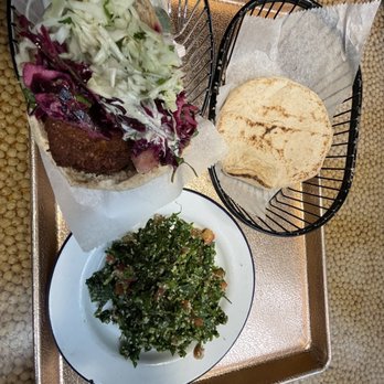 Nish Nush - Deluxe Sandwich and Tabouli - Vegetarian Near Me - New York, New York Nish Nush - Deluxe Sandwich and Tabouli - Vegetarian Near Me - New York, New York