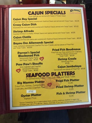 Menu photo 4 Big Mama's Cajun Kitchen Poplarville, MS Menu photo 4 Big Mama's Cajun Kitchen Poplarville, MS