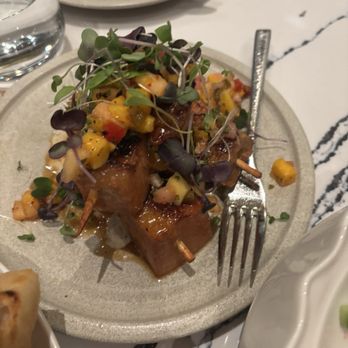 Palm Palm - Seafood skewers - salmon, tuna, & swordfish charred pineapple jalapeno aioli, teriyaki glaze - Bars Near Me - Pittsburgh, Pennsylvania