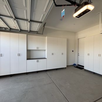 Closets & Beyond - All garage cabinets and overhead storage rack - Cabinetry Near Me - Brentwood, California