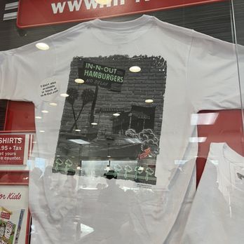 In-N-Out Burger - Their shirts are so cool!! - Fast Food Near Me - Millbrae, California