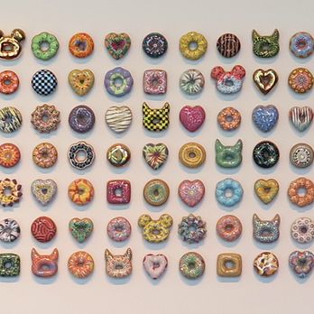 Boise Art Museum - Jae Yong Kim; Donut Ever Forget Me; 2018; ceramic, luster glaze, glaze, swarovksi crystals - Art Museums Near Me - Boise, Idaho Boise Art Museum - Jae Yong Kim; Donut Ever Forget Me; 2018; ceramic, luster glaze, glaze, swarovksi crystals - Art Museums Near Me - Boise, Idaho