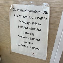 Walgreens - Pharmacy hours