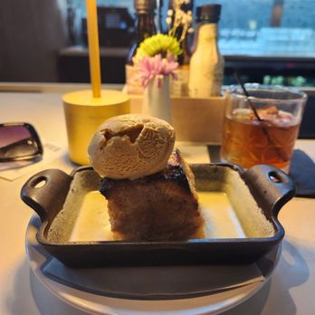 Mission + Market - Bread Pudding and bourbon cocktail - New American Near Me - Atlanta, Georgia Mission + Market - Bread Pudding and bourbon cocktail - New American Near Me - Atlanta, Georgia