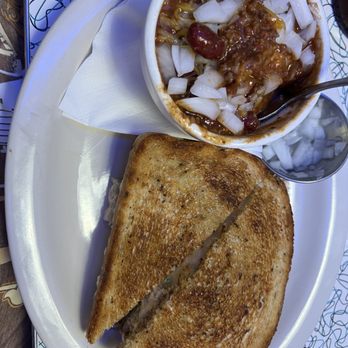 Hot Rods 50's Diner - Hot Tuna Melt Sandwich with Cup of Chili - American Near Me - Alcoa, Tennessee Hot Rods 50's Diner - Hot Tuna Melt Sandwich with Cup of Chili - American Near Me - Alcoa, Tennessee