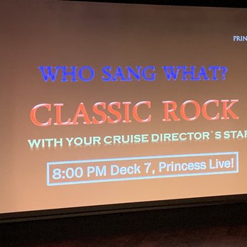 Regal Princess - Playing a Classic Rock trivia game - Boat Charters Near Me - Brooklyn, New York