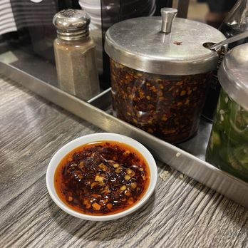 Tim Ky Noodle - Hot chili sauce and jalapeños, fully stocked condiments. - Vietnamese Near Me - San Diego, California Tim Ky Noodle - Hot chili sauce and jalapeños, fully stocked condiments. - Vietnamese Near Me - San Diego, California