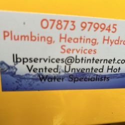 LBP Plumbing and Heating Services  - The name, number and email contact details